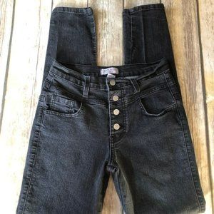 JUDY BLUE BLACK HIGH WAIST SKINNY JEANS SIZE 7/28